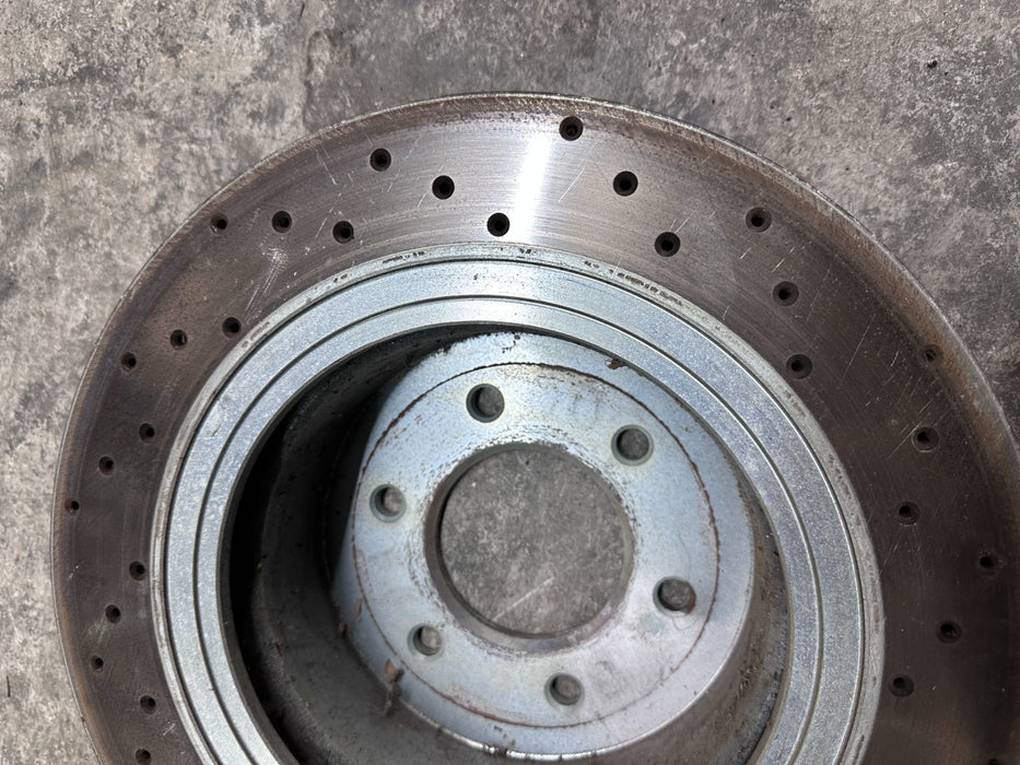 2017 NISSAN TITAN XD FRONT LEFT BRAKE DISC ROTOR OEM