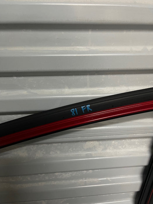 2014 TOYOTA PRIUS V FRONT RIGHT RH RED DOOR W PANEL OEM *SUN DAMAGE* (READ!)