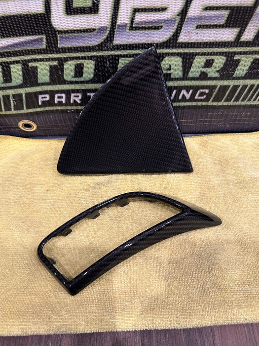 2021 AUDI R8 LEFT DOOR PANEL CARBON FIBER DOOR TRIMS OEM *PPF FLAWS/CF IS GOOD*