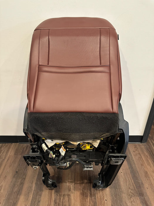 2017-2019 FORD F250 F350 F450 DARK MARSALA RED LEATHER PASSENGER SEAT OEM *READ*