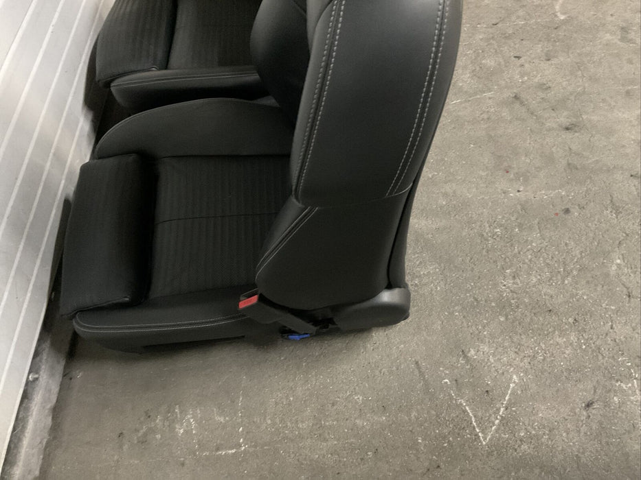 201 INFINITI Q50 RED SPORT FRONT DRIVER PASSENGER SEAT BLACK LEATHER OEM