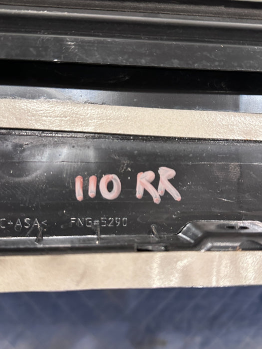 2020-2022 FORD F250 F350 REAR RIGHT GLOSS BLACK B PILLAR DOOR TRIM OEM *SCUFFS*