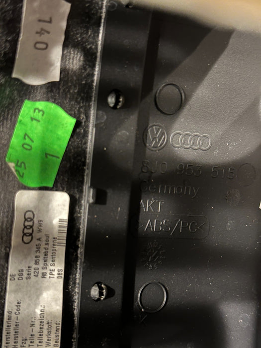 2014 AUDI R8 4.2L V8 FRONT STEERING COLUMN COVER SHROUD 8J0 953 512 420 858 345
