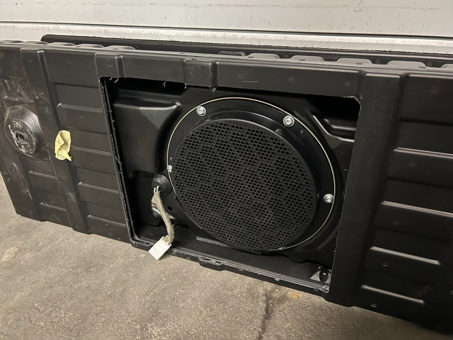 2017 RAM 3500 LARAMIE MEGA CAB BEHIND REAR SEAT STORAGE W/ SUBWOOFER OEM
