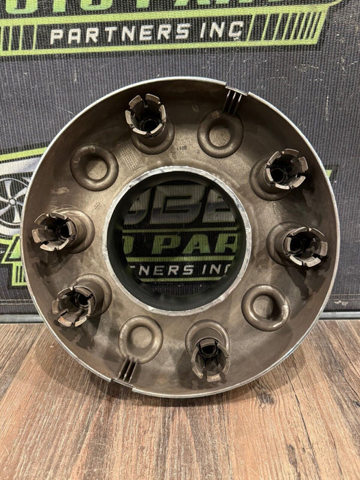 2017-2019 FORD F250 F350 F450 BLACK WHEEL HUB CAPS OEM *READ/CHIPS*