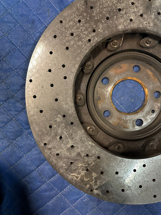 2017 2018 2020 2021 2022 2023 AUDI R8 PLUS FRONT RIGHT CARBON CERAMIC ROTOR OEM