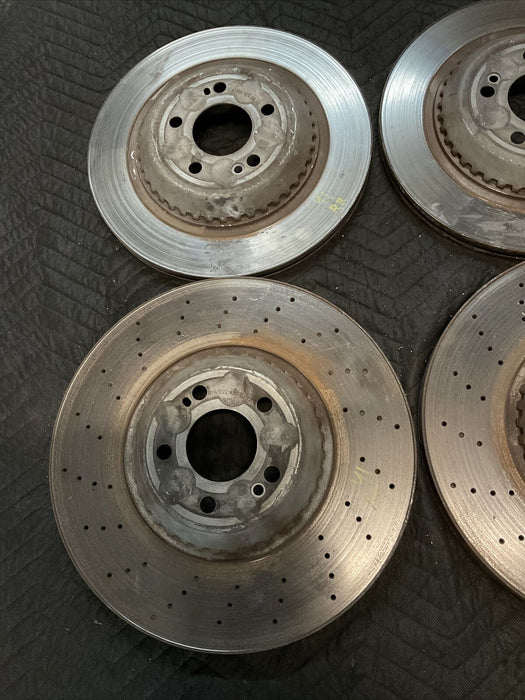 2014 MERCEDES S550 W222 BRAKE ROTORS FRONT REAR SET OEM
