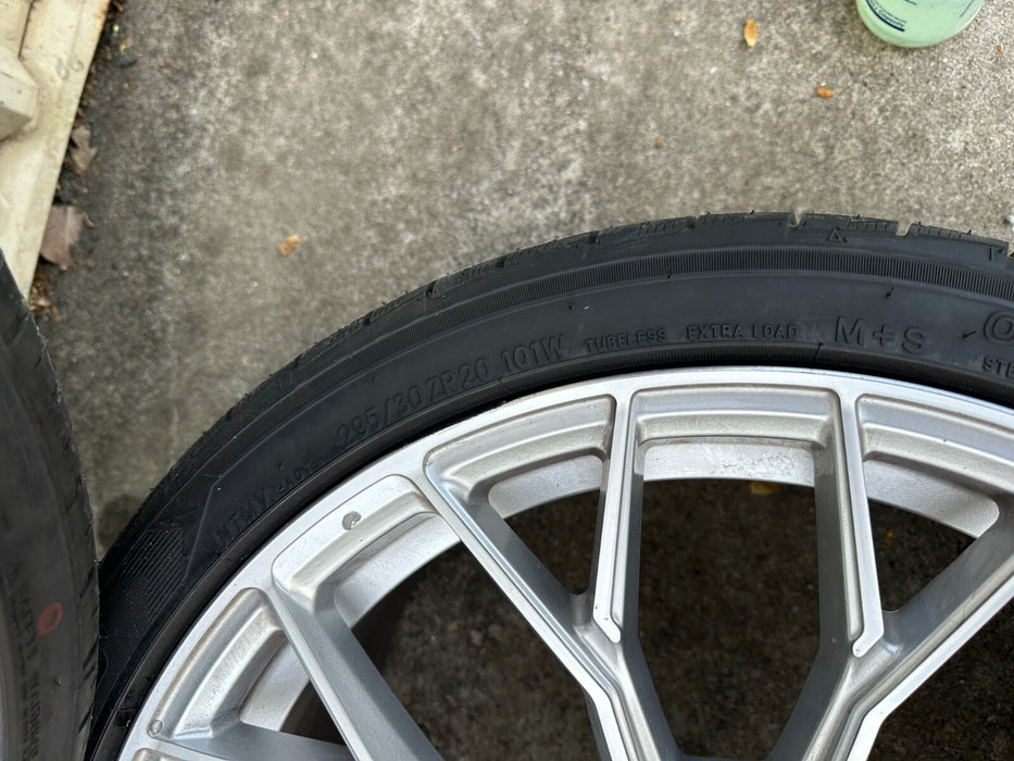 5x108 GWG Wheels 20x10.5 REARS 20x9 FRONTS FORD JAGUAR NEW NITTO TIRES