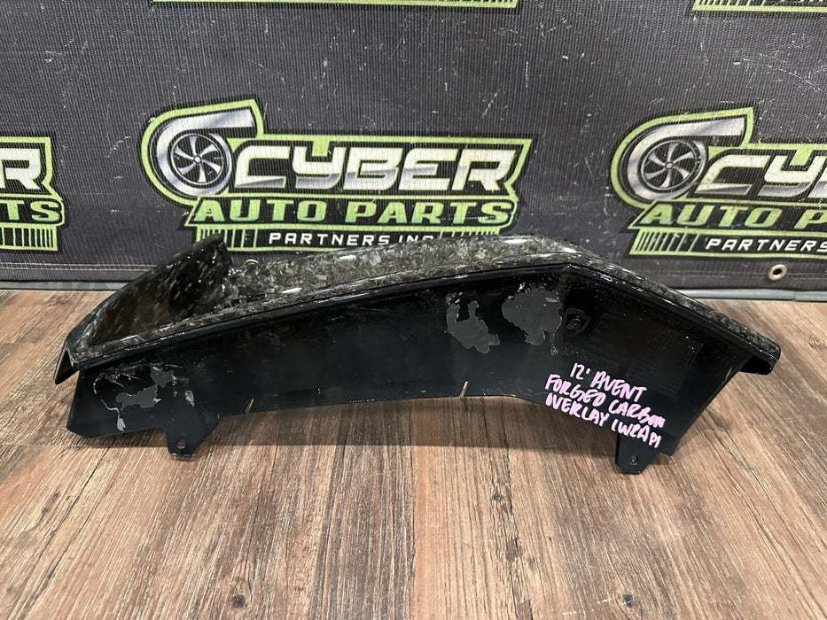 2012 LAMBORGHINI AVENTADOR FORGED CARBON FIBER OVERLAY (WRAP) TRIM SET OEM