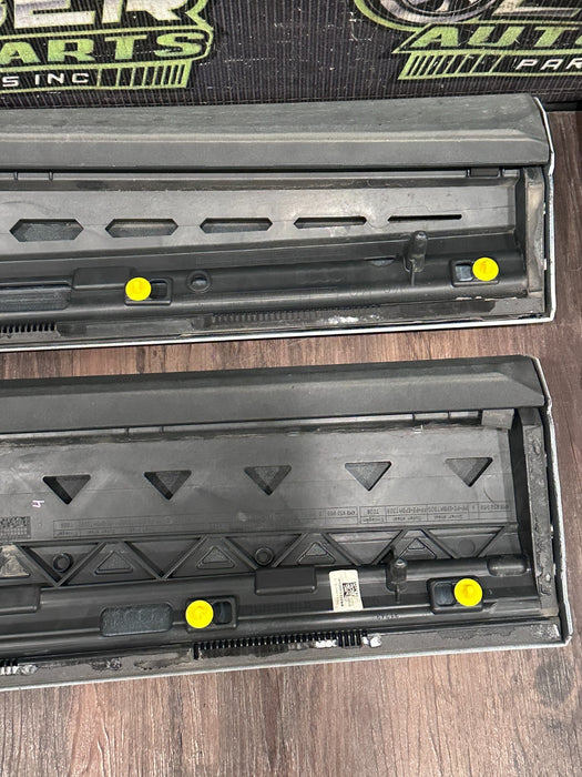 2020 2024 AUDI RS Q8 FRONT REAR LOWER DOOR MOLDING W/ CARBON FIBER TRIM OEM