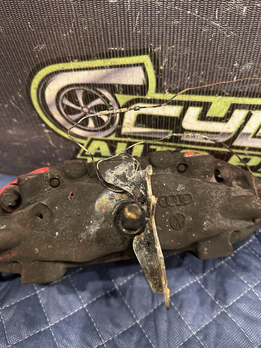 2021 AUDI R8 REAR LEFT RED CARBON CERAMIC BRAKE CALIPER OEM ~READ!!~