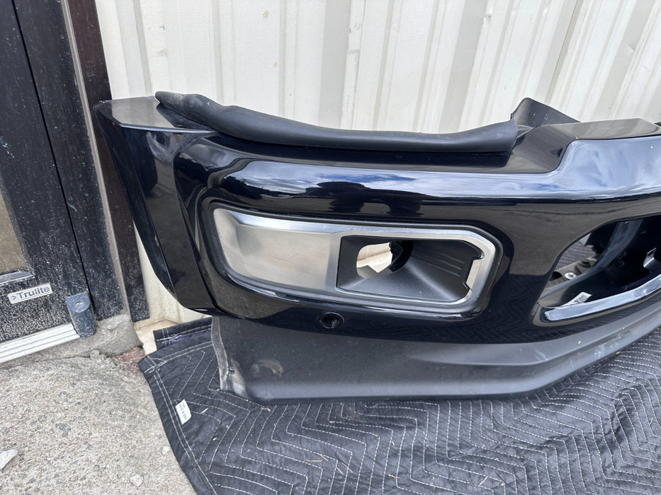 2023 2025 FORD F450 PLATINUM FRONT BUMPER ASSEMBLY AGATE BLACK ~MINOR SCRATCHES~