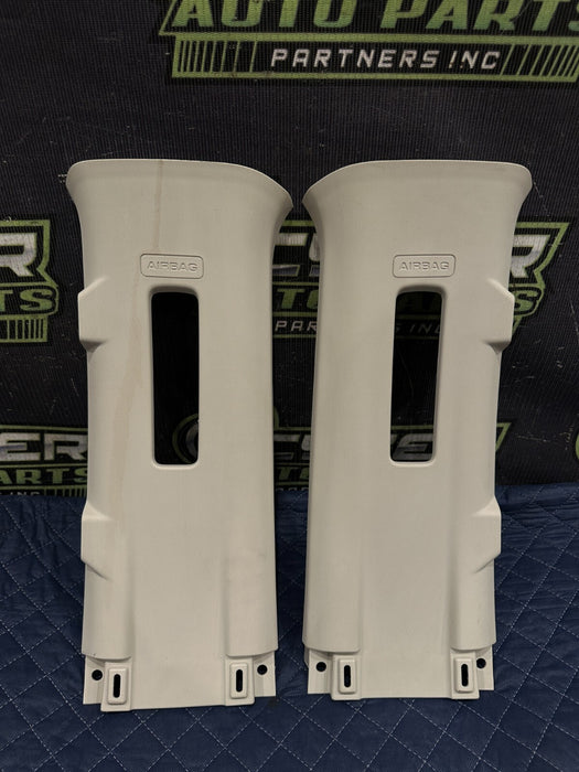 2020 FORD F250 F350 F450 LIMITED LEFT & RIGHT UPPER B PILLAR TRIMS ~SCRATCHES~