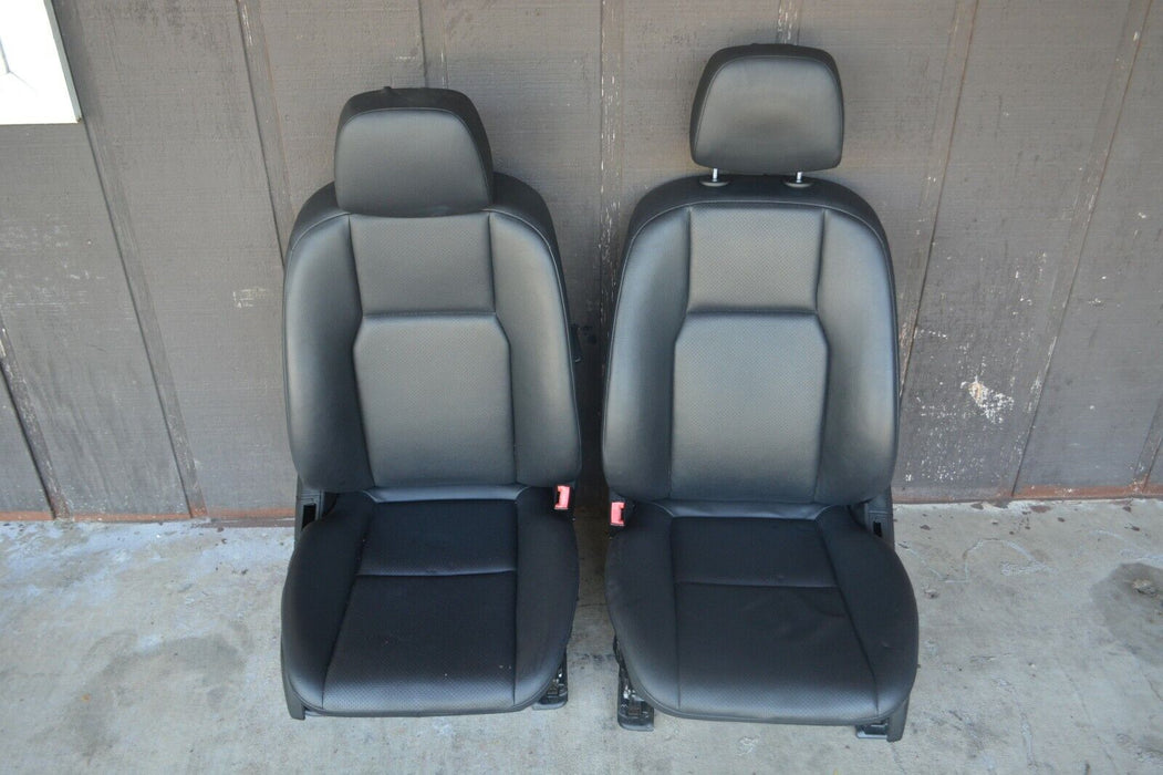 2013 MERCEDES BENZ C300 FRONT SEATS LEFT RIGHT PAIR BLACK LEATHER COMPLETE OEM