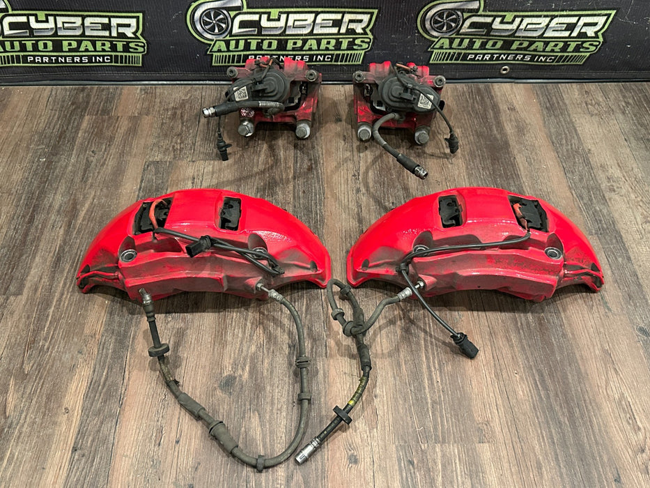 2018-2024 LAMBORGHINI URUS FRONT REAR CARBON CERAMIC BRAKE CALIPERS OEM