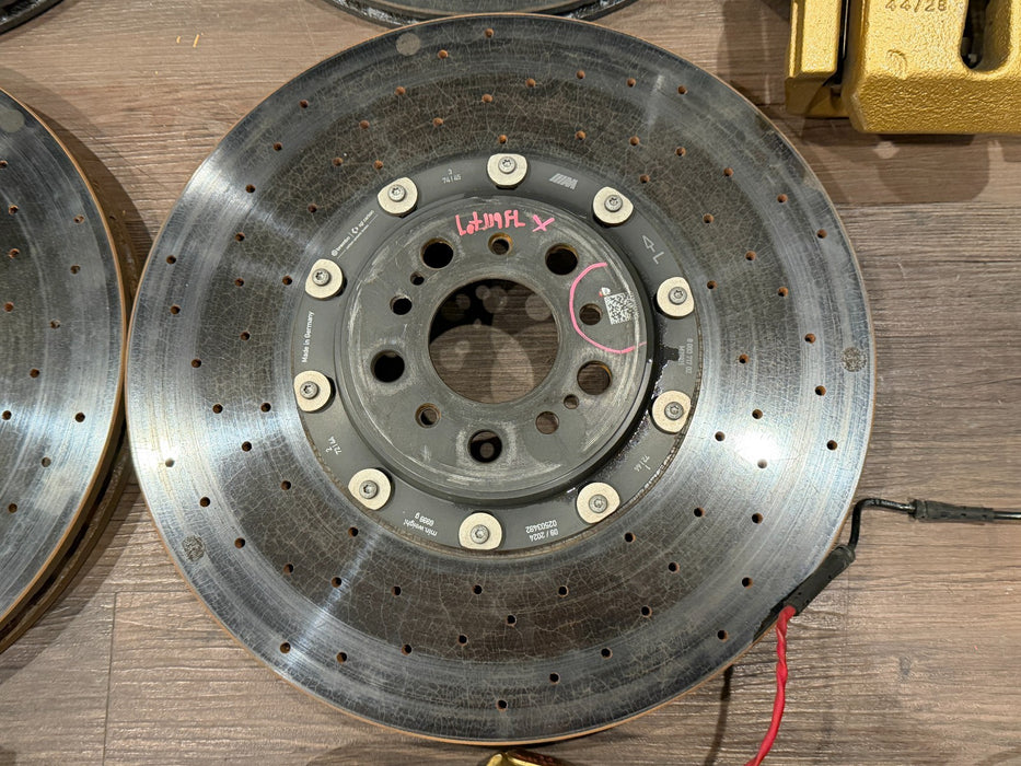 2024 BMW M3 M4 G80 G82 M CARBON CERAMIC BRAKES ROTORS CALIPERS FRONT REAR OEM 8K
