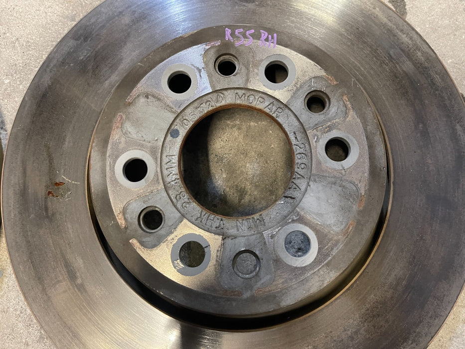 2021-2022 RAM 1500 TRX FRONT LEFT & RIGHT BRAKE DISC ROTORS PAIR OEM