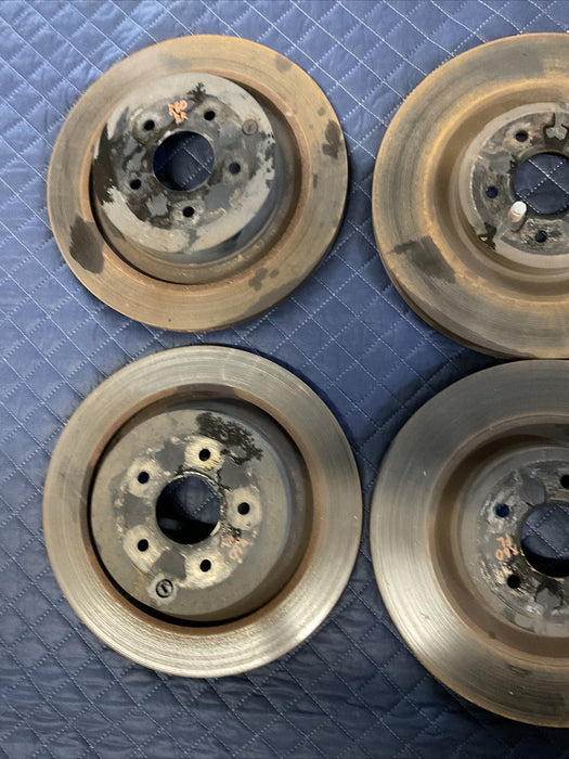 2017 INFINITI Q50 RED SPORT CALIPERS W/ FRONT REAR BRAKE LINES & ROTORS (4) OEM