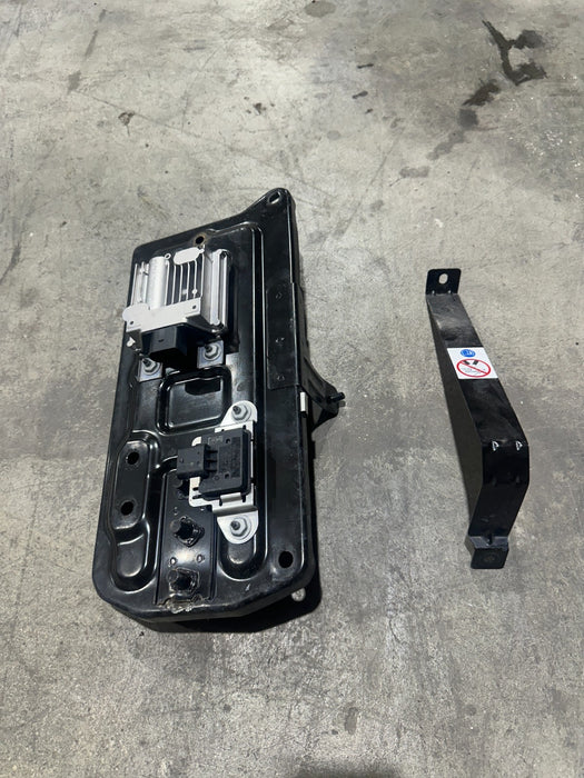 2014 PORSCHE 911 TURBO S BATTERY MOUNT TRAY W BRACKET & MODULES OEM