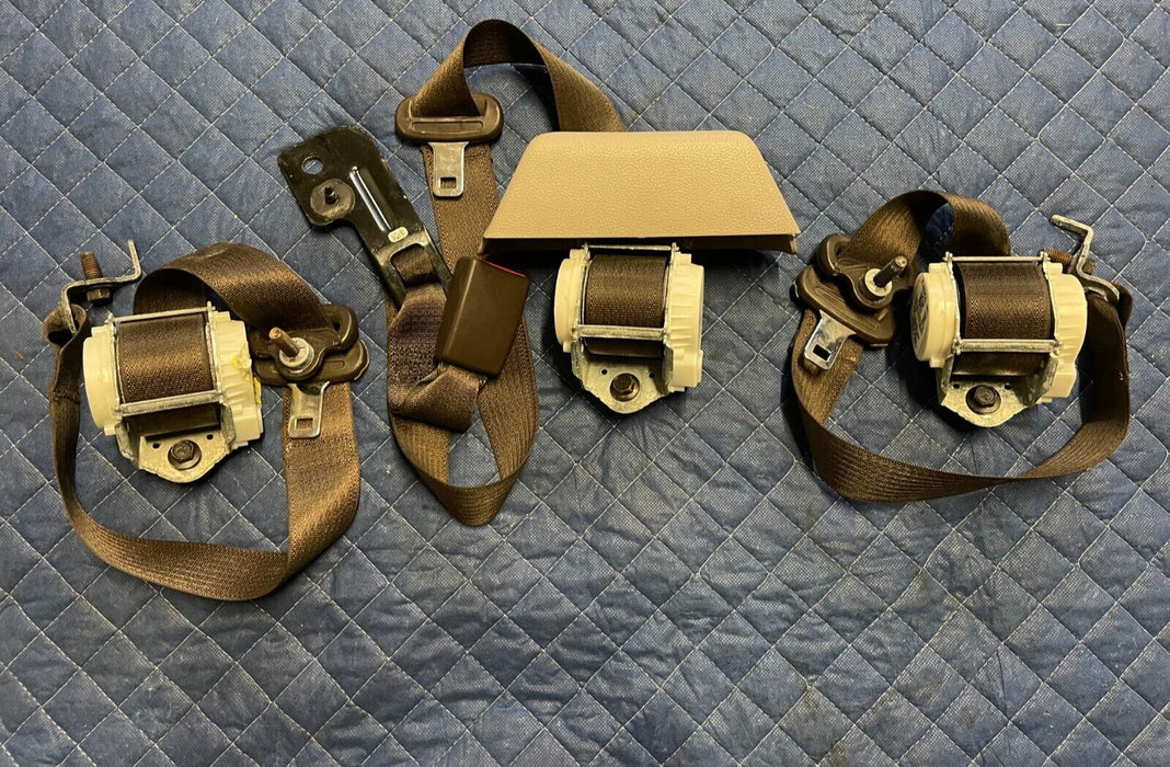 2017-2019 FORD F250 F350 F450 LIMITED BROWN REAR LEFT RIGHT MIDDLE SEATBELTS OEM