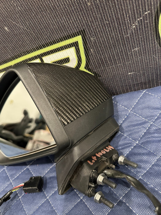 2017-18 AUDI R8 PLUS FRONT LEFT DRIVER DOOR MIRROR ~CARBON FIBER~