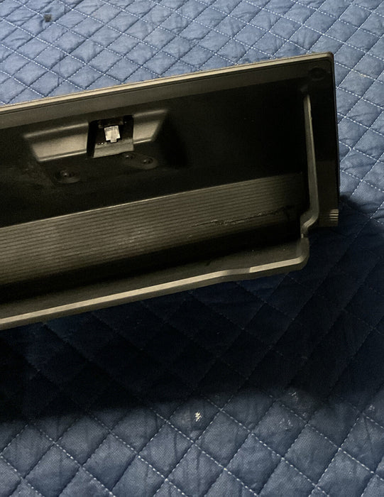 2013-2018 RAM 2500 3500 LARAMIE LOWER GLOVE BOX DOOR BLACK OEM~MINOR SCRATCHES~