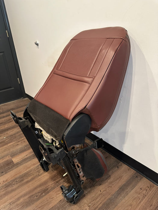 2017-2019 FORD F250 F350 F450 DARK MARSALA RED LEATHER DRIVER SEAT OEM *READ*