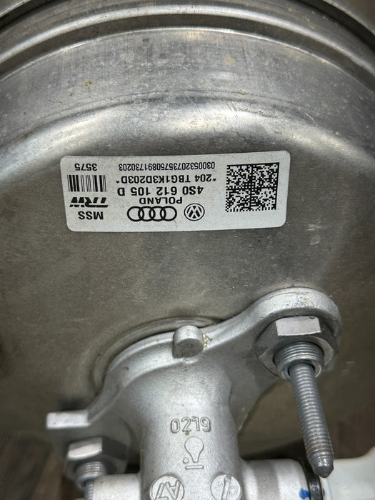 2017 AUDI R8 MASTER CYLINDER BRAKE BOOSTER OEM 4S0 612 105