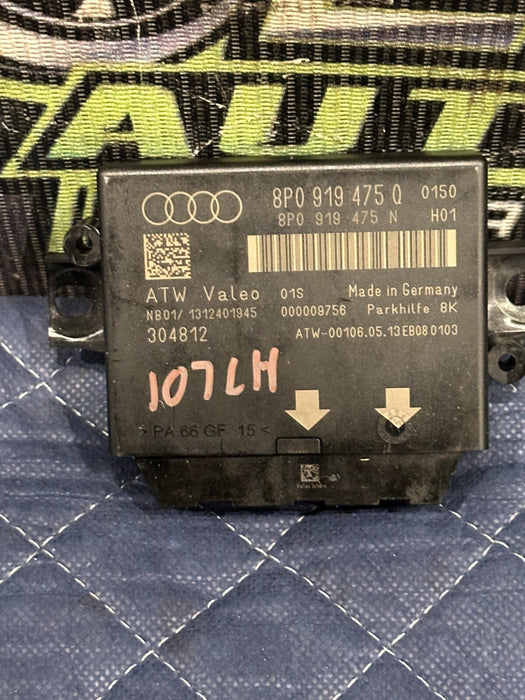 2014 AUDI R8 V10 OEM PARKING ASSIST DISTANCE SENSOR CONTROL MODULE 8P0 919 475 Q