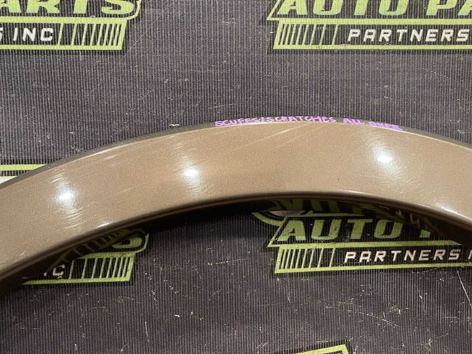 2017-2019 FORD F250 F350 FRONT LEFT FENDER FLARE OEM CARIBOU BROWN - H5 (SCUFFS)