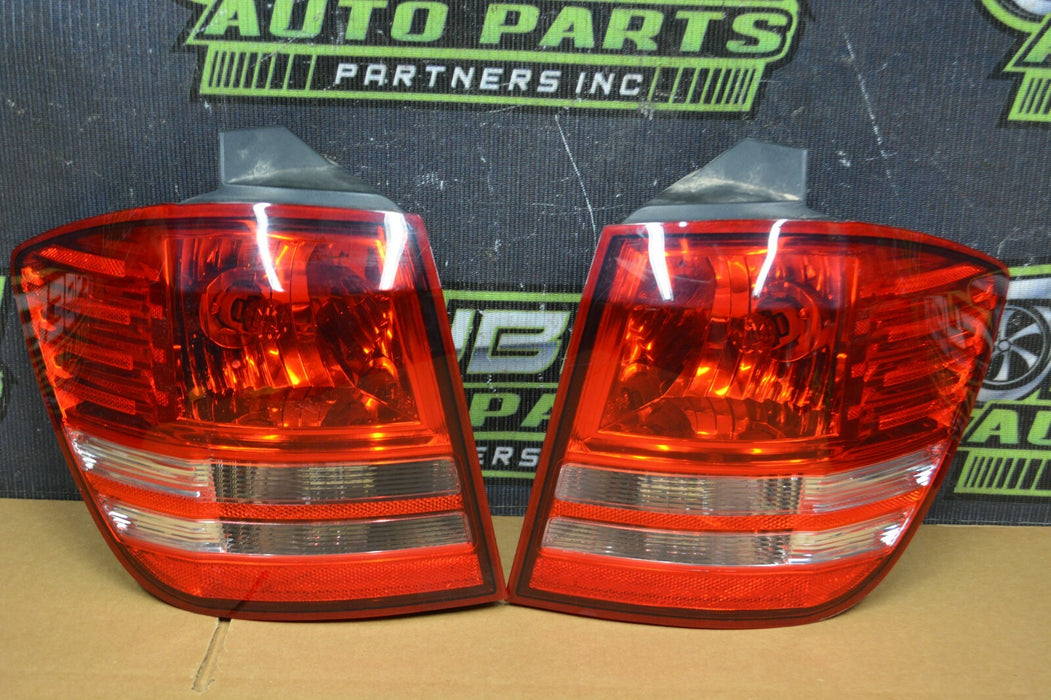 2017 DODGE JOURNEY REAR OUTER TAIL LIGHTS PAIR LEFT RIGHT COMPLETE OEM 2009-2018