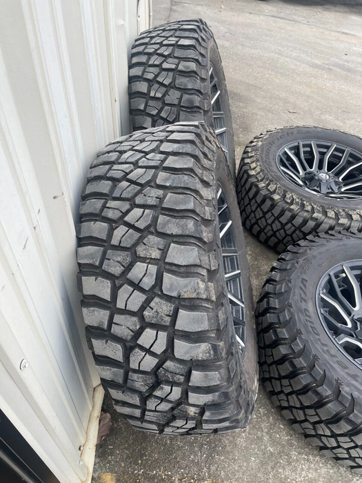 8X180 CHEVY GMC 2500 FUEL RIMS 20X10 37X12.50R20LT BFGoodrich Mud-Terrain Tires