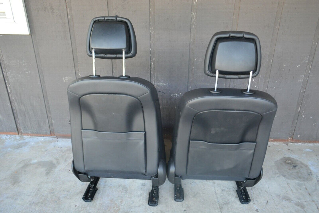 2013 MERCEDES BENZ C300 FRONT SEATS LEFT RIGHT PAIR BLACK LEATHER COMPLETE OEM