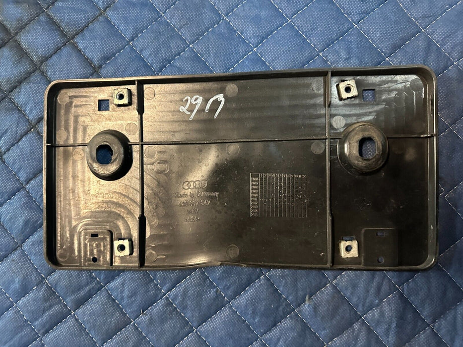 2014 AUDI R8 OEM REAR BUMPER LICENSE PLATE BRACKET 420807847 *READ*