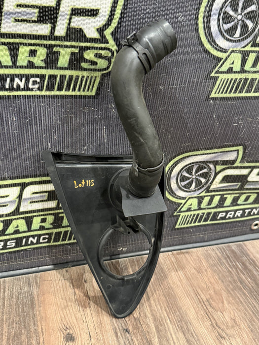2014 PORSCHE 911 TURBO S 991 ENGINE OIL BRACKET W FILLER TUBE