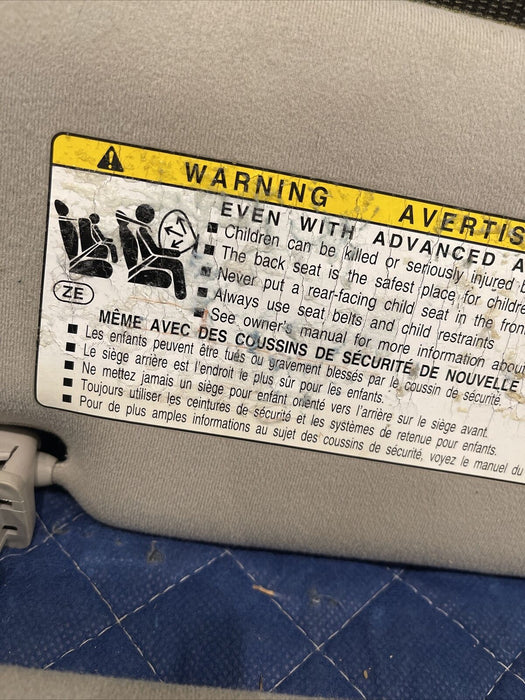 2014 TOYOTA PRIUS V LEFT RIGHT SUN VISORS SUNVISOR PAIR OEM~COSMETIC WEARS~