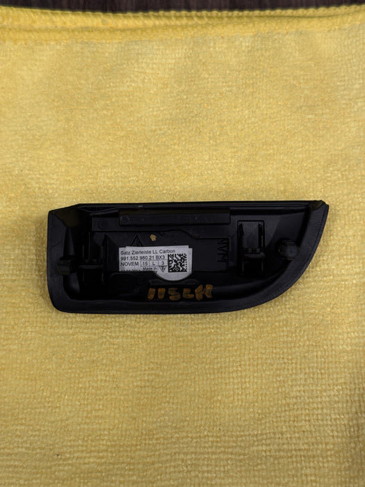 2014 PORSCHE 911 TURBO S 991 CARBON FIBER LEFT DASH BOARD TRIM OEM 99155298021