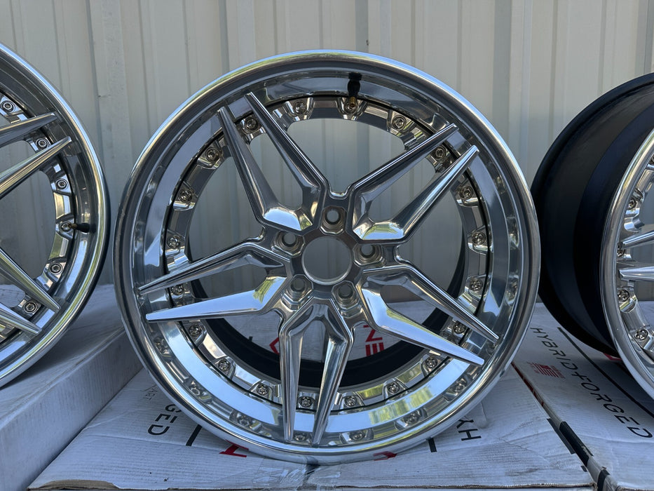 Vossen Forged Evo-1 3-Piece Wheels Rims 19x10.5 +3 18x9 +15 5x114.3 /$11K Retail