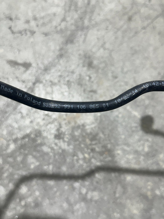 2014 PORSCHE 911 TURBO S ENGINE COOLANT OVERFLOW HOSE OEM 991.106.865.01