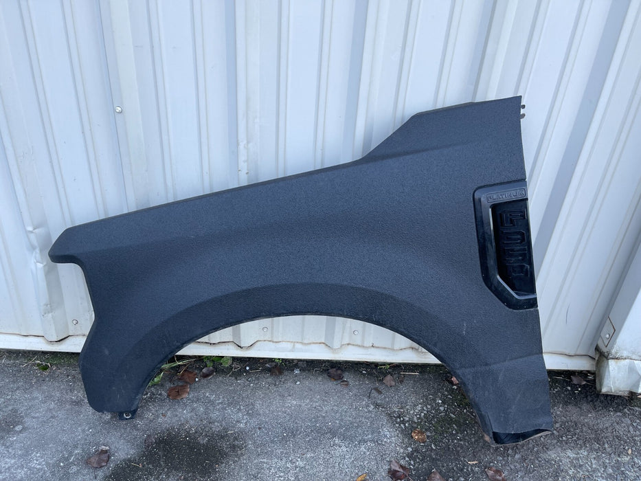 2017 2018 2019 FORD F250 F350 F450 PLATINUM DRIVER LH FENDER BLACK BEDLINED OEM