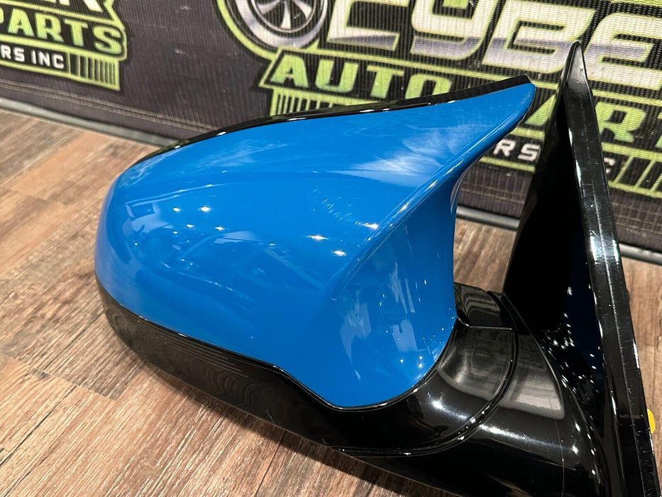 2020 BMW M4 F82 PASSENGER RIGHT SIDE MIRROR LAGUNA SECA BLUE *448* OEM