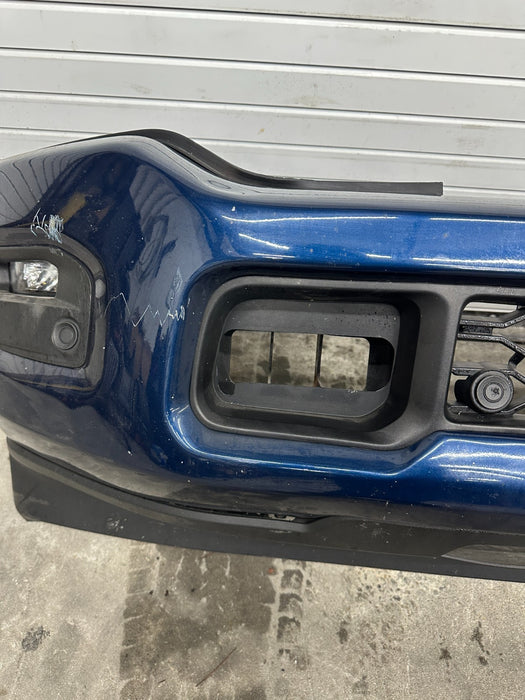 2021 RAM 2500 LARAMIE FRONT BUMPER W HARNESS BLUE PEARL (PPX) OEM *READ*