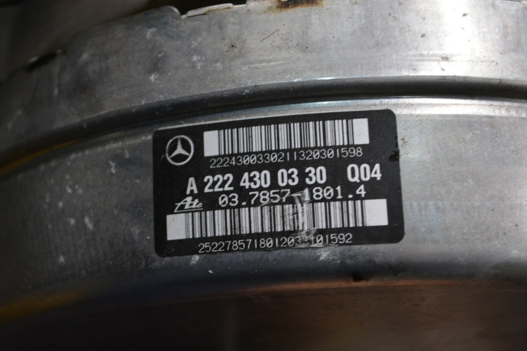 2014 MERCEDES S550 W222 POWER MASTER BRAKE BOOSTER CYLINDER TANK ASSEMBLY OEM