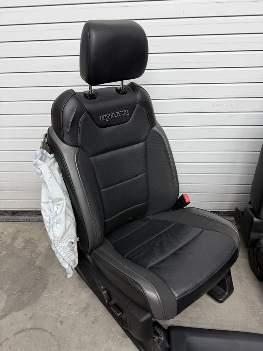 2019 FORD F150 RAPTOR INTERIOR SEATS CENTER CONSOLE DOOR PANELS OEM 2017-2020