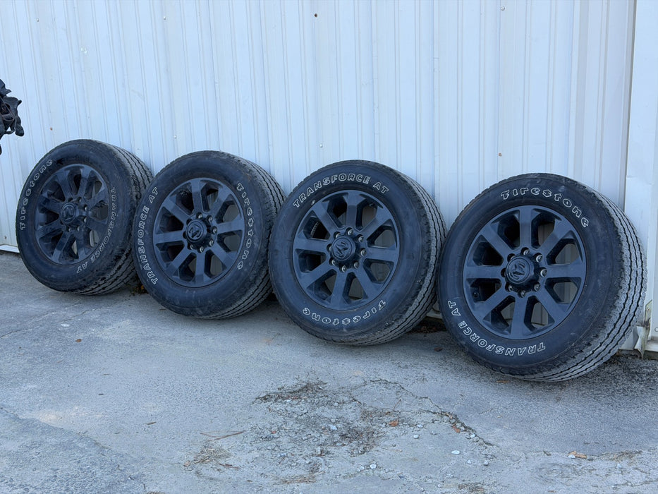 2024 RAM 2500 3500 LARAMIE FACTORY 20" WHEELS RIMS TIRES TAKE OFFS 34K 8X165