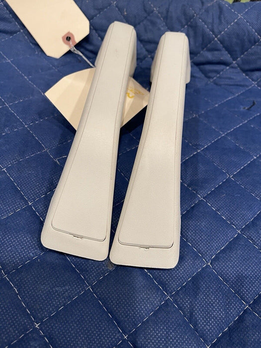 2020-2022 FORD F250 F350 F450 LIMITED WHITE LEFT RIGHT B PILLAR GRAB HANDLES OEM