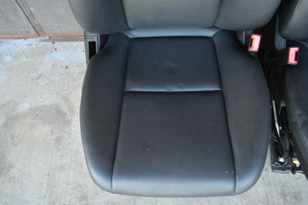 2013 MERCEDES BENZ C300 FRONT SEATS LEFT RIGHT PAIR BLACK LEATHER COMPLETE OEM