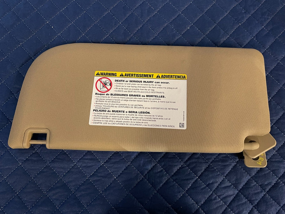 2017 2018 2019 FORD F250 F350 F450 LARIAT LEFT & RIGHT TAN OEM SUN VISORS
