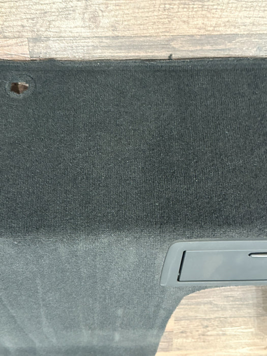 2014 AUDI R8 REAR PACKAGE TRAY BACK WALL CARPET COVER TRIM PANEL 420 863 411 L
