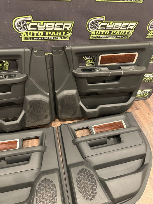 2012 DODGE RAM 3500 MEGA CAB FRONT REAR LEFT RIGHT DOOR PANEL SET OF 4 ~READ~